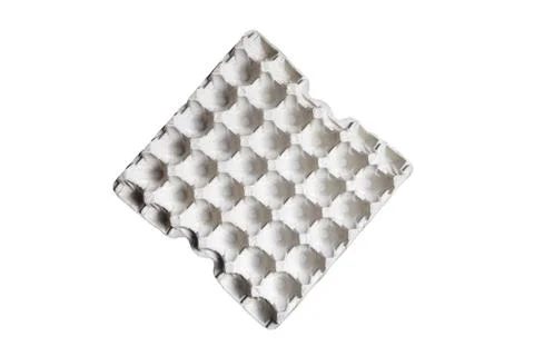 Paper tray for eggs Stock Photos