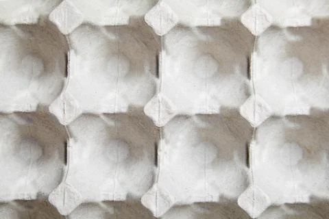 Paper tray for eggs Stock Photos