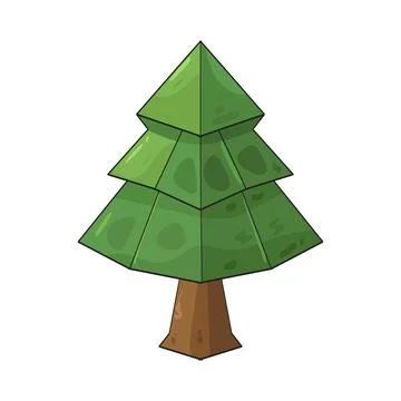 Paper tree illustration 스톡 일러스트