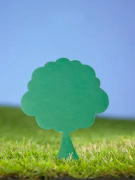 Paper tree Stock Photos