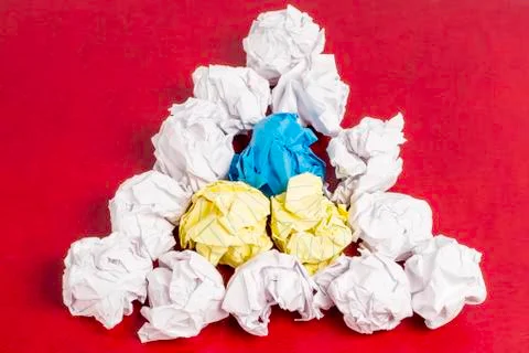 Paper triangle Stock Photos