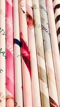 Paper tubes background Stock Photos