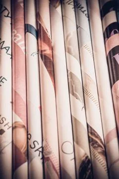 Paper tubes background Stock Photos