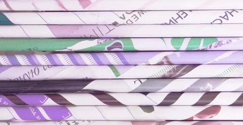 Paper tubes background Stock Photos