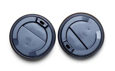 Paper two cups of coffee Stock Photos