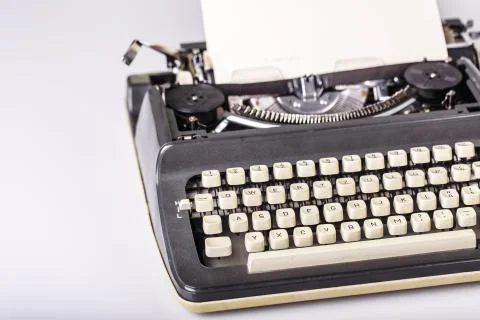 Paper in typewriter Stock Photos