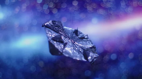 Paper UFO Drift: Cosmic Flight in Space Video stock 248565916