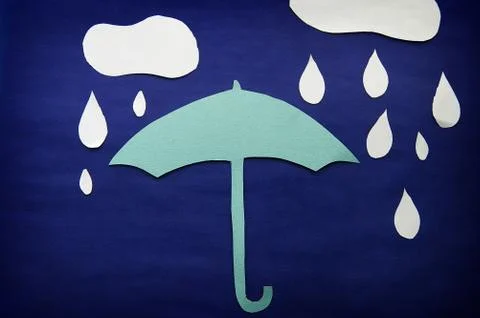 Paper umbrella Stock Photos
