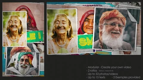 Paper Unfold Fast Slideshow Stock After Effects