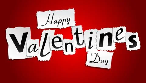 Paper valentines day Stock Illustration