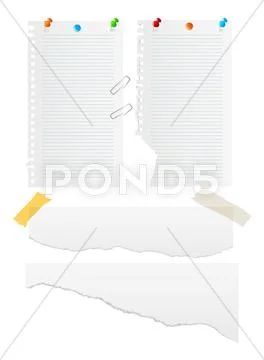 Paper vector set Stock Illustration