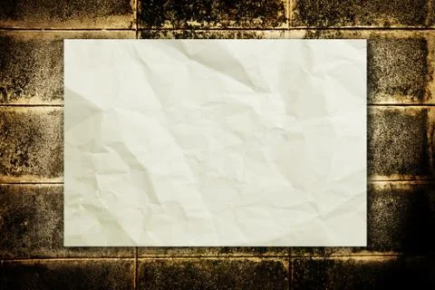 Paper on wall Stock Photos