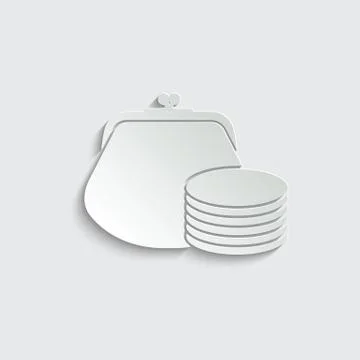 Paper Wallet icon vector sign Ilustración de archivo