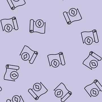 Paper wallpaper line seamless pattern Stock Illustration