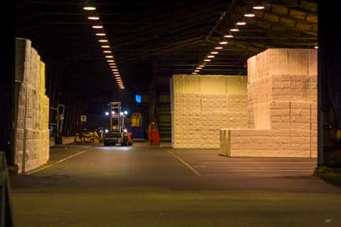 Paper warehouse Stock Photos