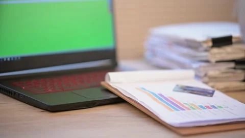 The paper was crumpled and thrown onto the desk. Stock Footage 137517153