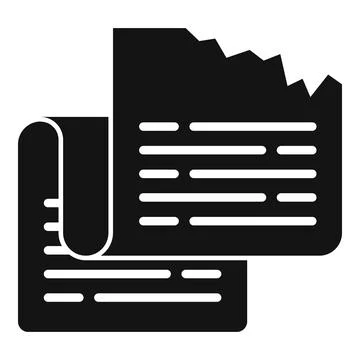Paper waste icon simple vector. Organic garbage Stock Illustration