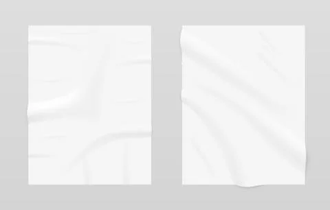 Paper wave empty poster. page vertical business documents. Vector 스톡 일러스트