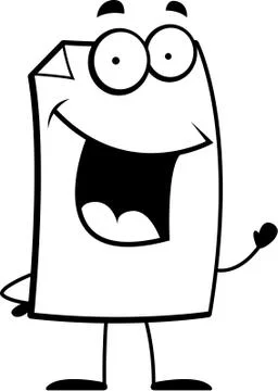 Paper Waving Stock Illustration