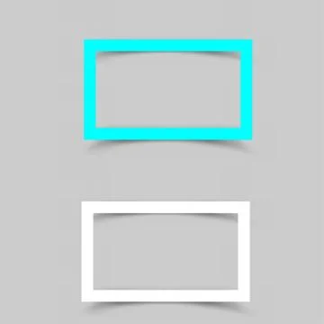 Paper white frame shadow Stock Illustration