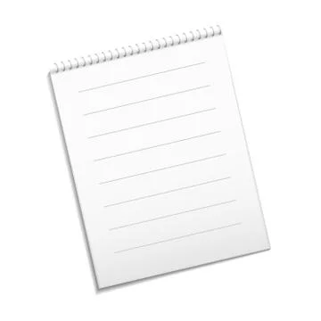 Paper white note. Иллюстрация