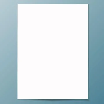 Paper White sheet Realistic. vector background Stock Illustration