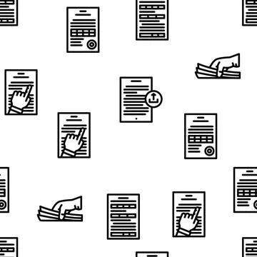 Paper white torn empty vector seamless pattern Stock Illustration