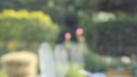 Paper on a window with an information message "Big drop in prices" Stock Footage 93261000