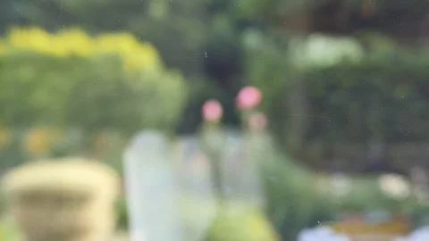 Paper on a window with an information message Video stock 93286657