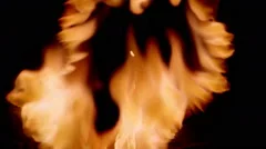 paper burn fire stock