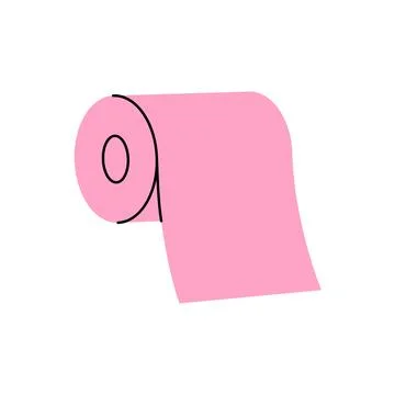 Paper wipe. Tissue roll. Vector illustration Stock Illustration