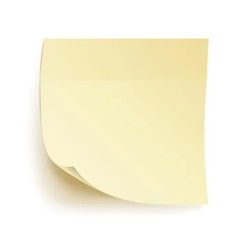 Paper Work Notes Isolated Vector. Blank Sticky Notes. Realistic Illustration On Stock Illustration