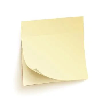 Paper Work Notes Isolated Vector. Blank Sticky Notes. Realistic Illustration On Stock Illustration