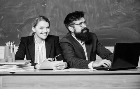 Paper work. office life. back to school. formal education. businessman and happy Stock Photos