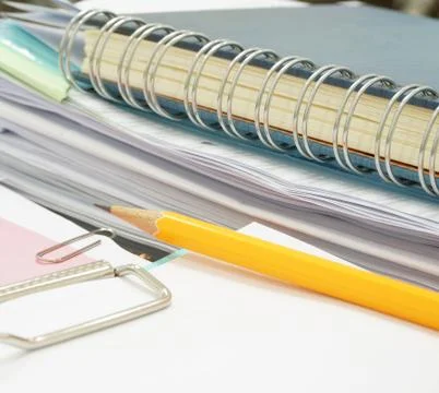 Paper work in office Stock Photos