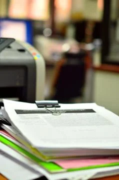 Paper work Stock Photos