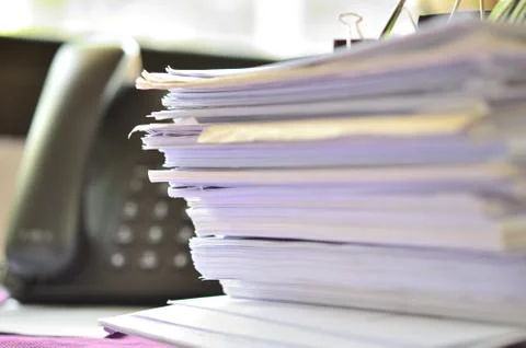 Paper work Stock Photos