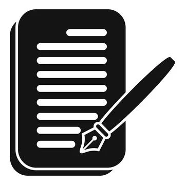 Paper writing help advice icon simple vector. Mental busy support Illustrazione stock
