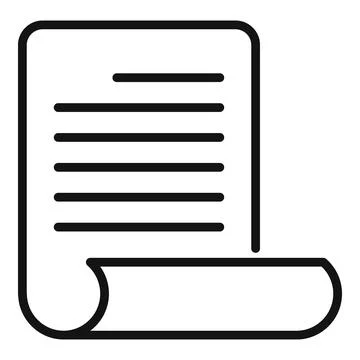 Paper writing icon outline vector. Note book 스톡 일러스트