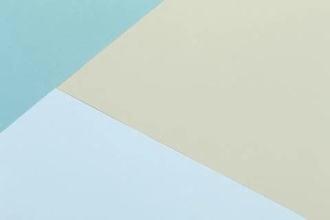 Paper yellow, blue empty background, geometrically located. Color blank for p Stock Illustration