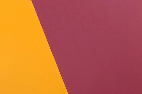 Paper yellow, burgundy, empty background, geometrically located. Color blank  イラスト素材
