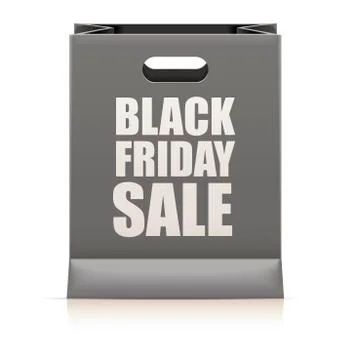 Paperbag Black Friday Stock Illustration