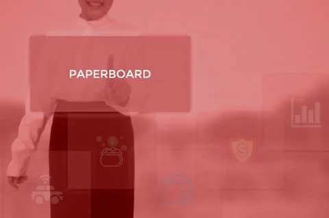 PAPERBOARD - technology and business concept Stock Photos