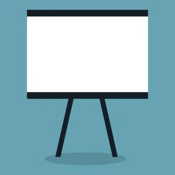 Paperboard training isolated icon Stock Illustration