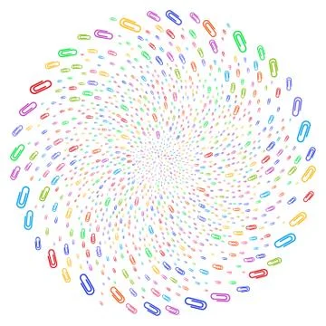 Paperclip Centrifugal Exploding Globula イラスト素材