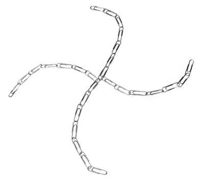 Paperclip chain Stock Photos