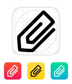 Paperclip icon. Stock-Illustration