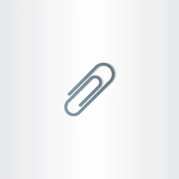Paperclip icon vector design Stock Illustration