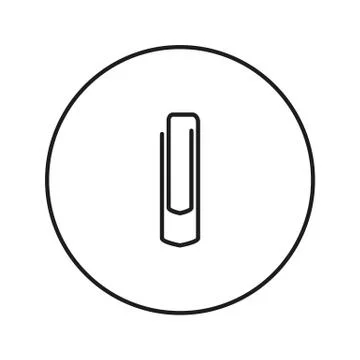 Paperclip icon vector Stock Illustration