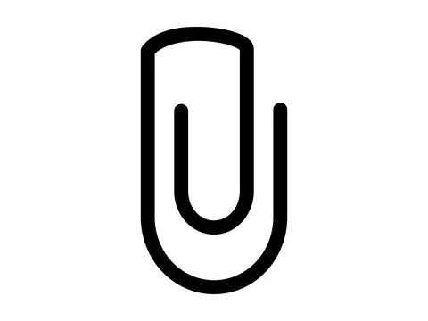 Paperclip Icon Vector Illustration Design Stock Illustration